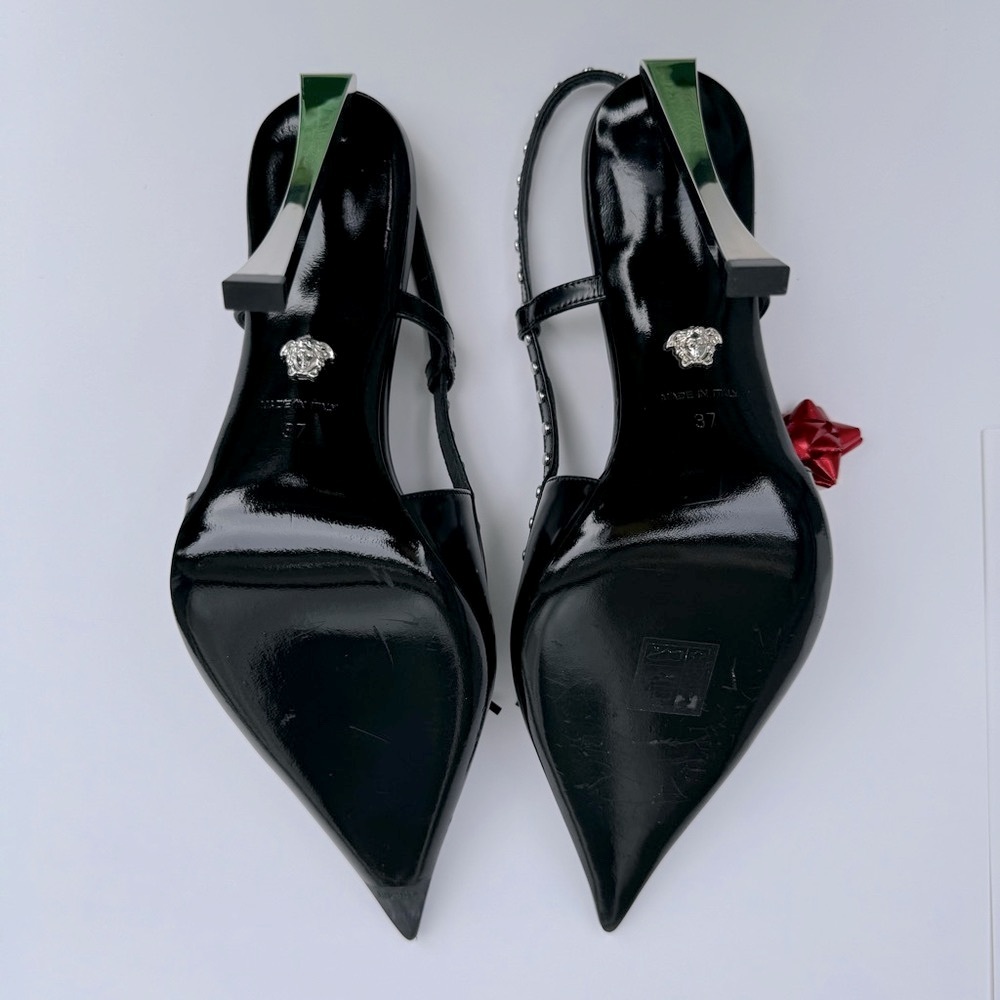 VERSACE SLINGBACK HEELS - Picture 6 of 16